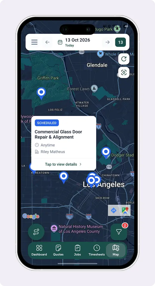FieldTask GPS tracking interface on desktop and mobile