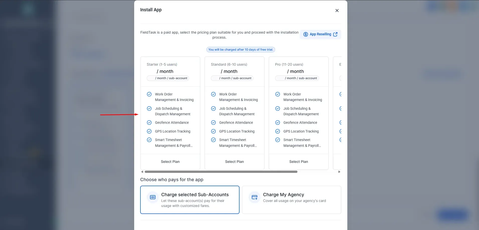 FieldTask in Highlevel Marketplace