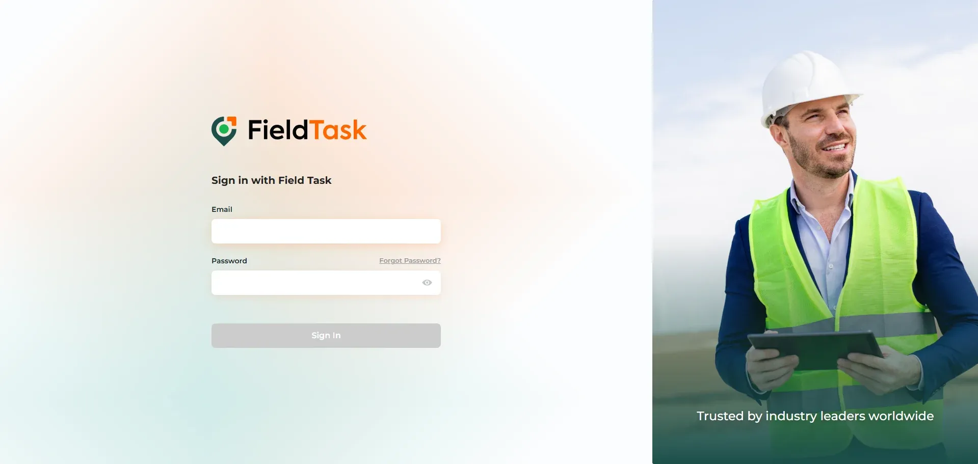 FieldTask Login Page