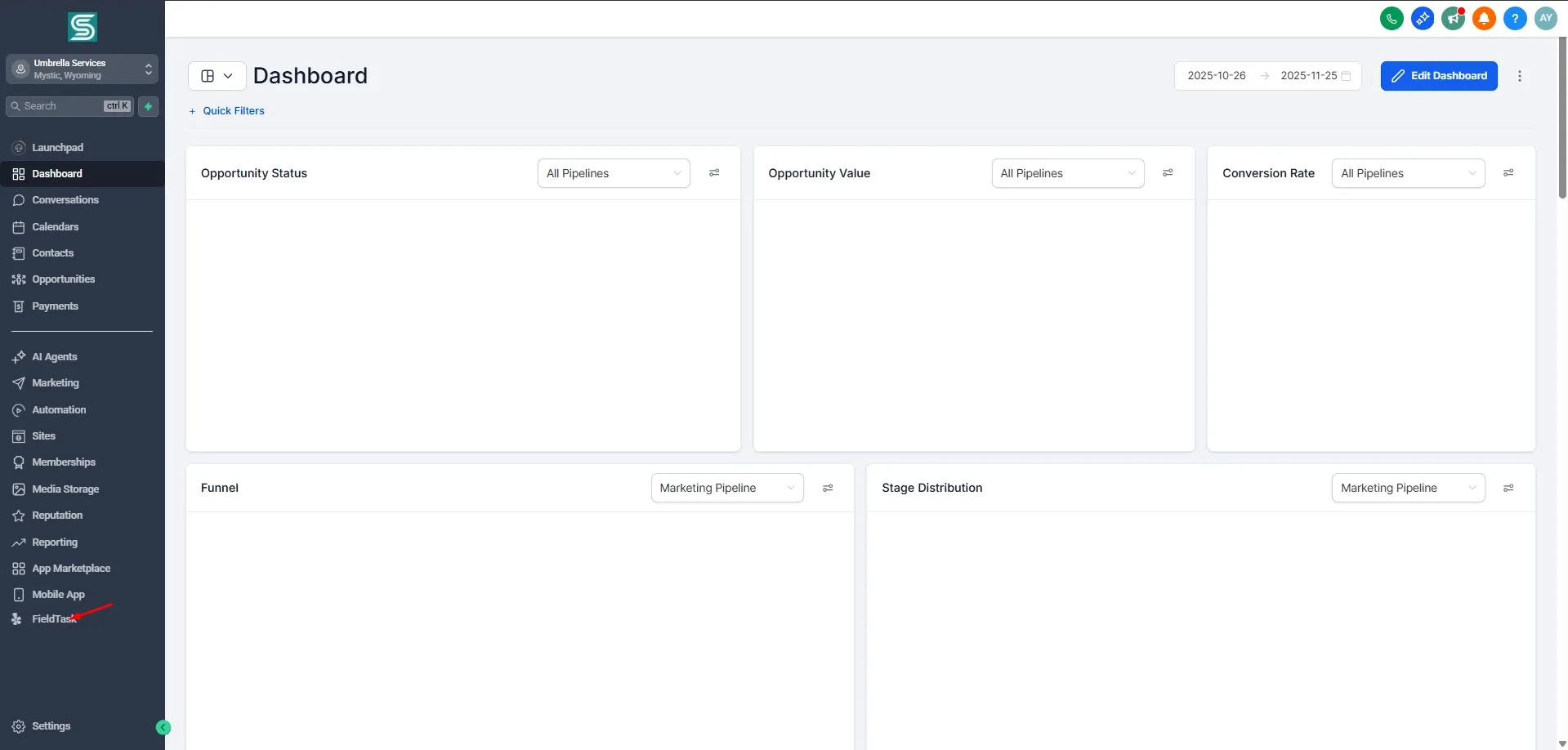 GoHighLevel Agency Dashboard