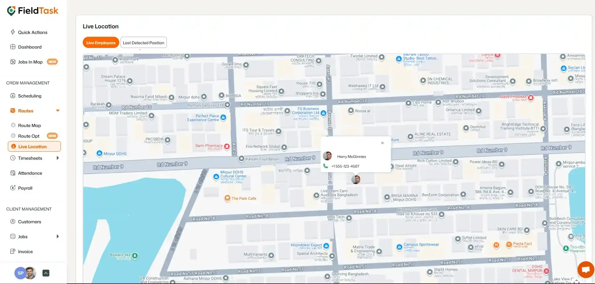 FieldTask Dashboard